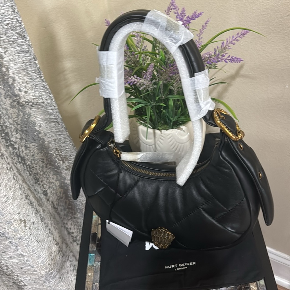Kurt Geiger Small Kensington Puff Quilted Leather Hobo Bag - Picture 10 of 14